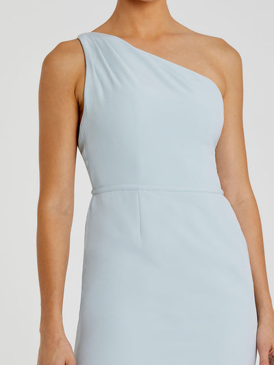 One Shoulder Jersey Mermaid Gown