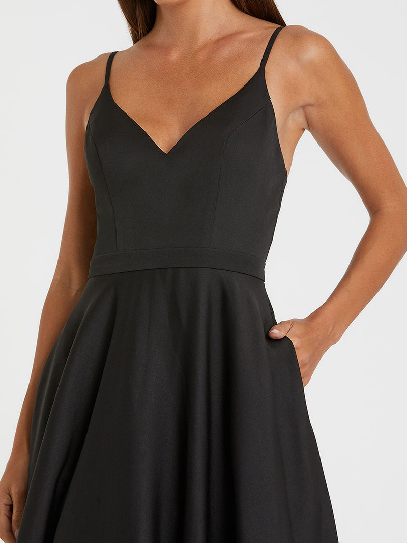 Classic A-Line V-Neck Ballgown
