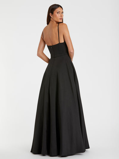 Classic A-Line V-Neck Ballgown