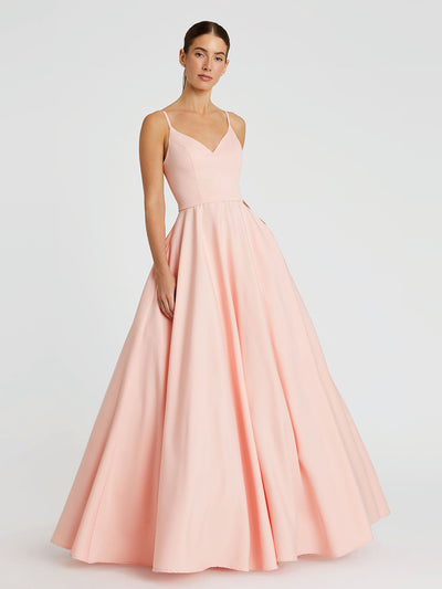 Classic A-Line V-Neck Ballgown