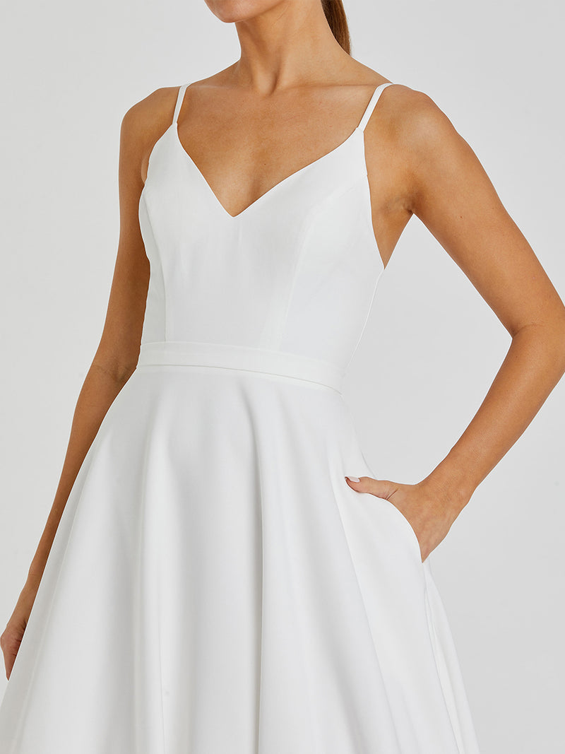 Classic A-Line V-Neck Ballgown