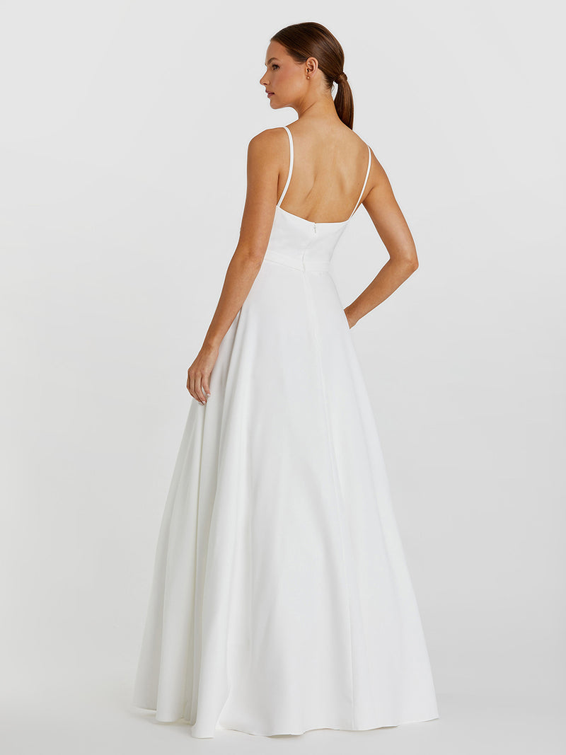 Classic A-Line V-Neck Ballgown