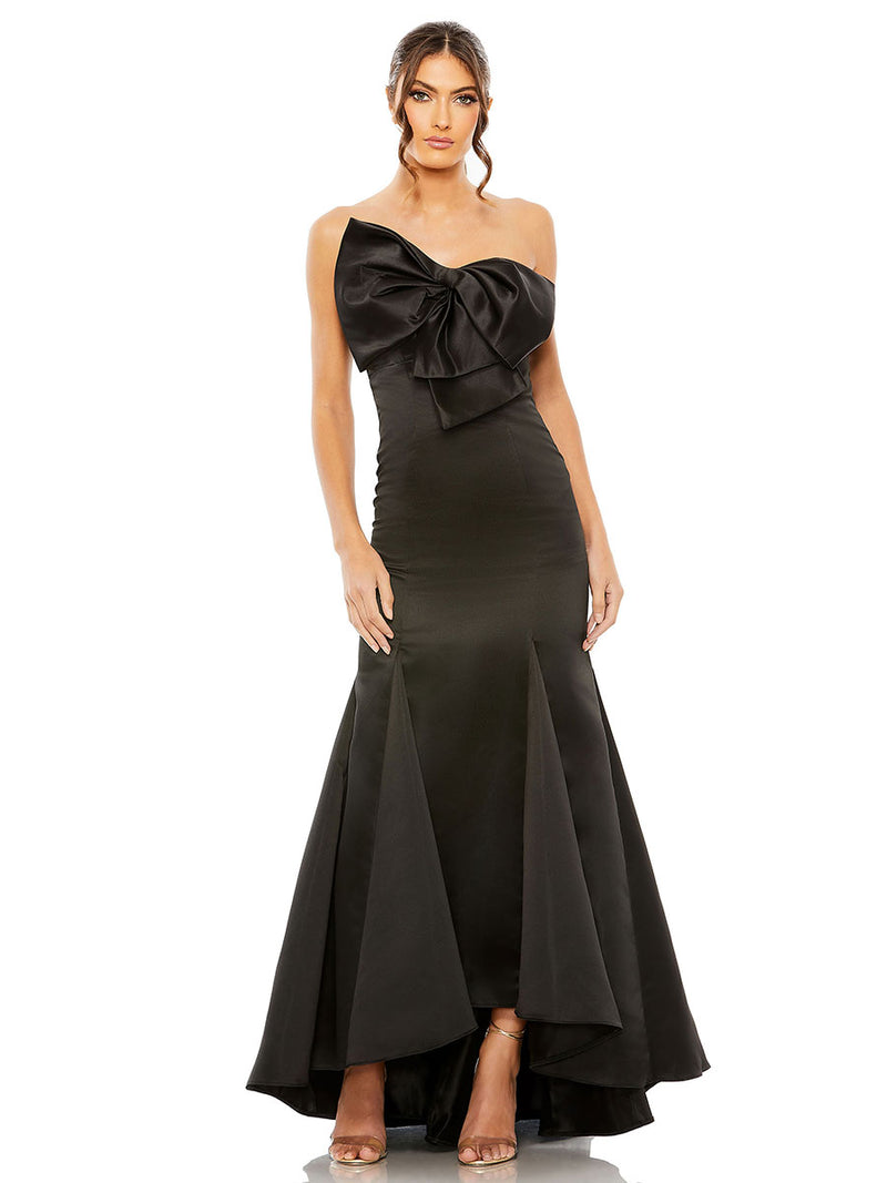 Strapless Bow Mermaid Gown