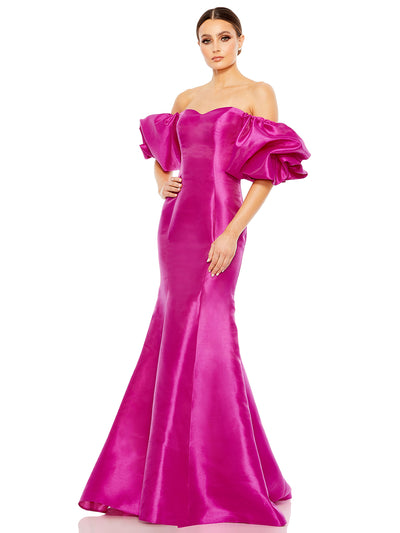 Sweetheart Off The Shoulder Puff Sleeve Gown
