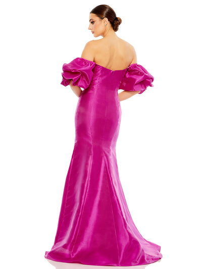 Sweetheart Off The Shoulder Puff Sleeve Gown