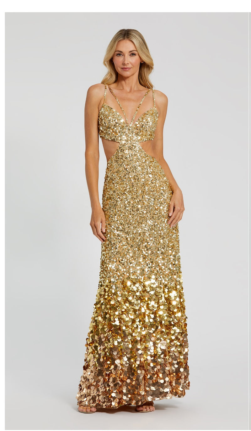 RABINA GOLD SEQUIN GOWN
