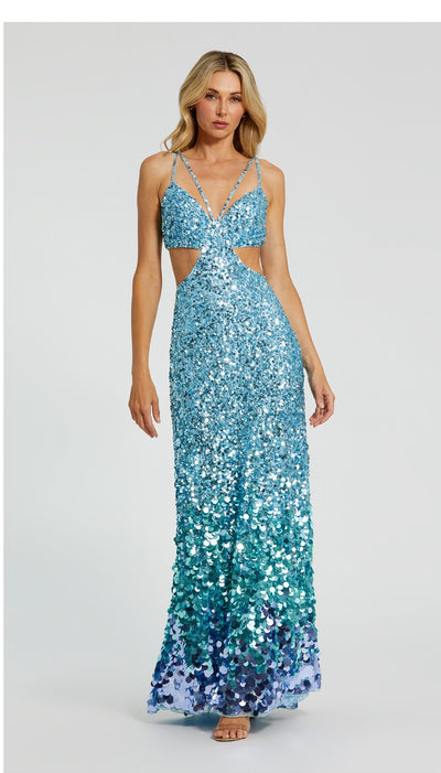 SABRINA ICEBLUE SEQUIN GOWN