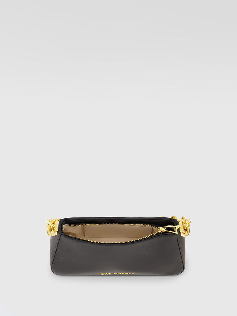 Small Gold Strap Nappa Leather Shoulder Bag