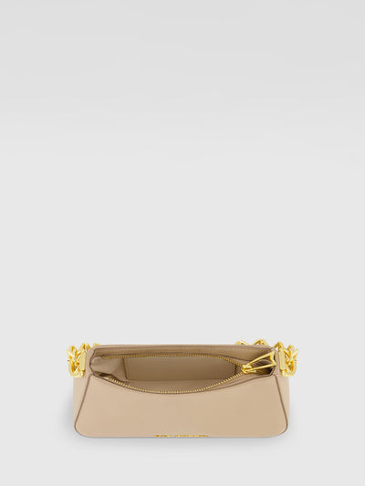 Small Gold Strap Nappa Leather Shoulder Bag