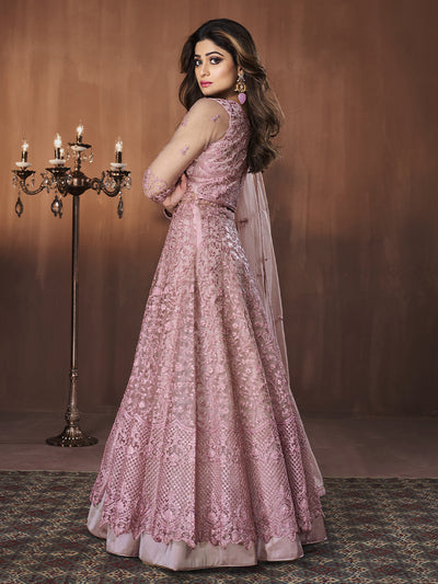 Sarah Pink Floral Gown