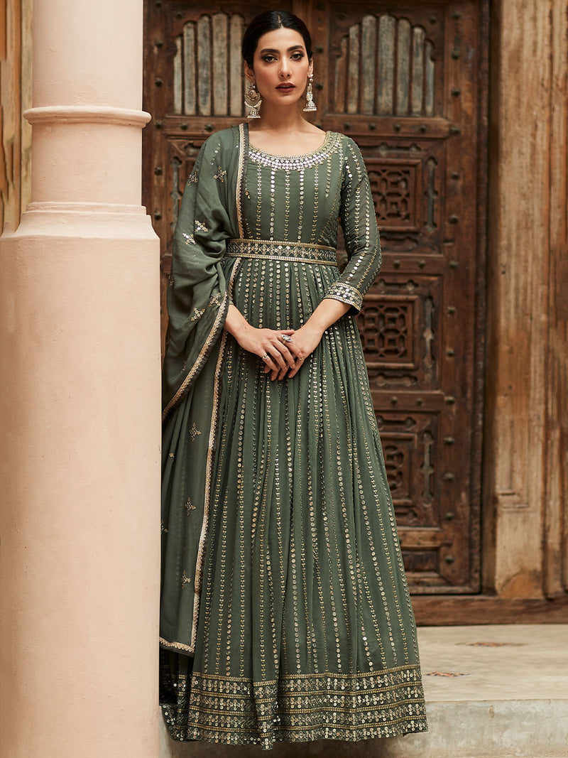 Sarah Green Georgette Gown