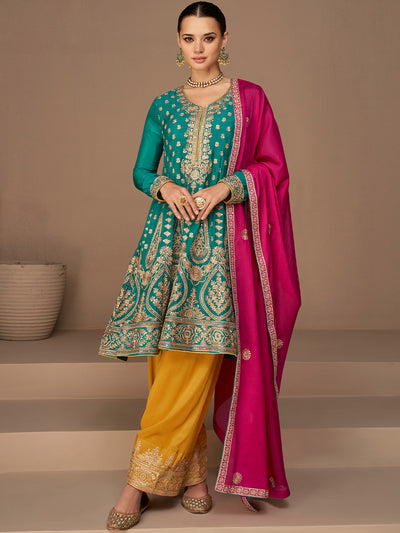 Felicia Designer Chinnon Silk Salwar Suit