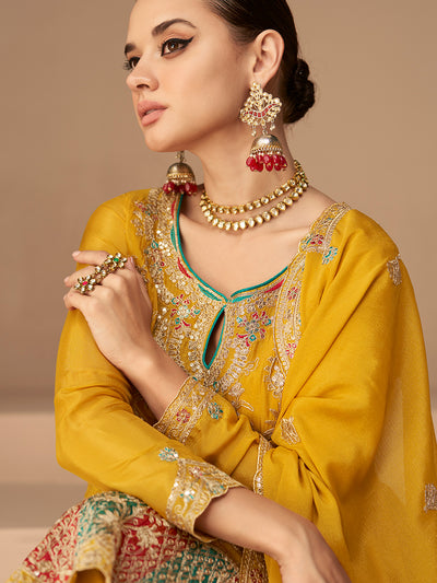 Rafina Designer Chinnon Silk Salwar Suit